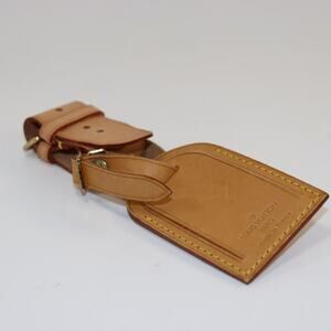 Louis Vuitton Vachetta Leather Luggage Tag Made in France